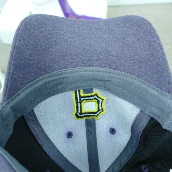 Pittsburgh Pirates Hat Cap Gray‎ Yellow Logo Adjustable 100% Cotton - Picture 3 of 5